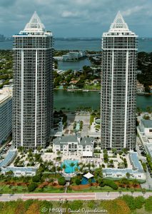 Blue and Green Diamond Condos Miami Beach Aerial View