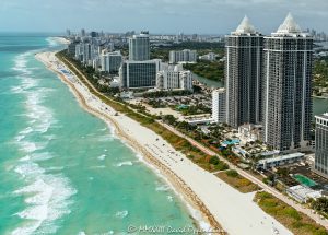 Blue and Green Diamond Condos Miami Beach Aerial View
