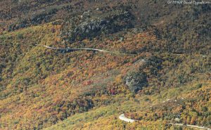 Blue Ridge Parkway Linville Cove Viaduct Grandfather Mountain aerial 8635 scaled
