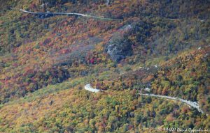 Blue Ridge Parkway Linville Cove Viaduct Grandfather Mountain aerial painting 8631 scaled