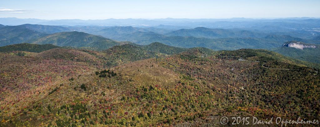 Looking Glass Rock along the Blue Ridge Parkway