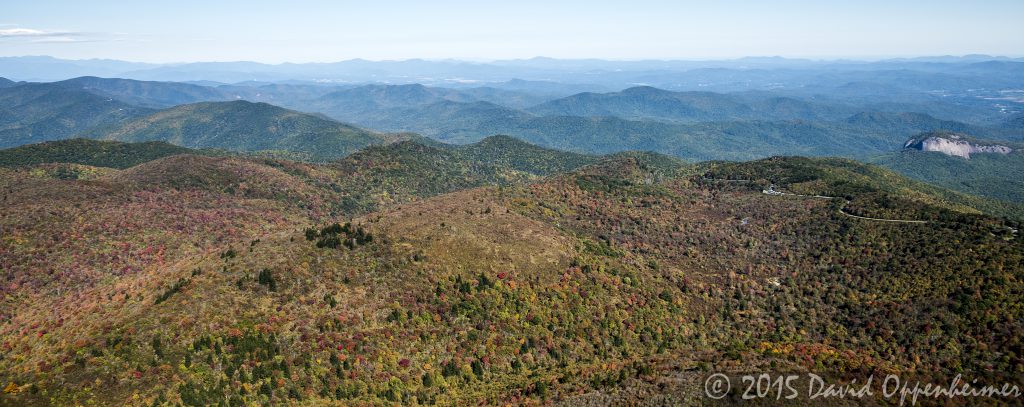 Looking Glass Rock along the Blue Ridge Parkway
