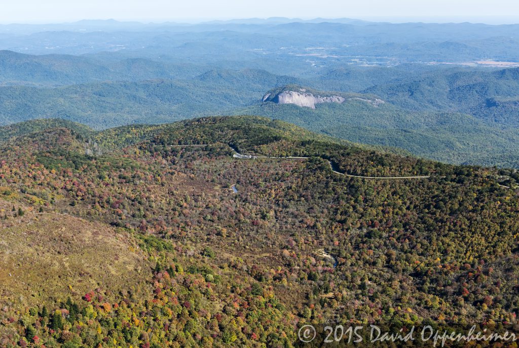 Looking Glass Rock along the Blue Ridge Parkway