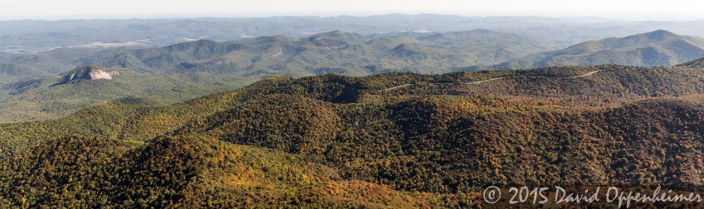 Looking Glass Rock along the Blue Ridge Parkway