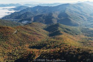 Blue Ridge Parkway Steestachee Bald and Rocky Branch Ridge Hazelwood Waynesville aerial 7421