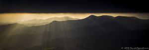 Sunset on the Blue Ridge Mountains