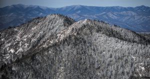 Waterrock Knob on Blue Ridge Parkway Aerial Photo