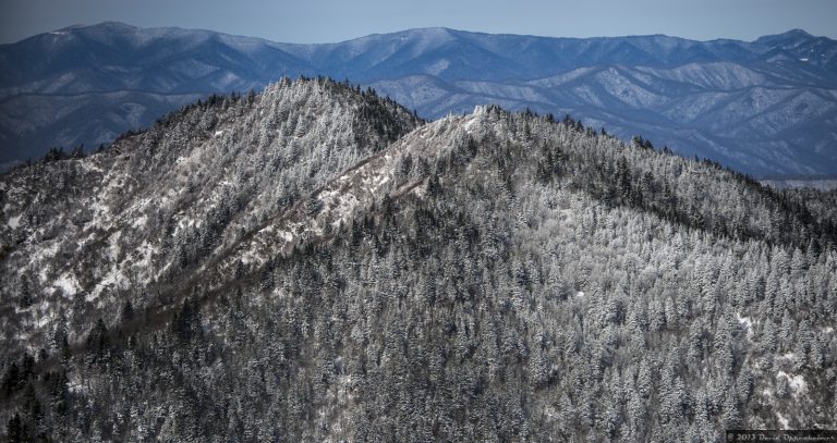 Waterrock Knob on Blue Ridge Parkway Aerial Photo