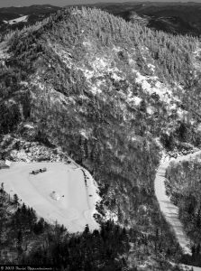 Waterrock Knob on Blue Ridge Parkway Aerial Photo