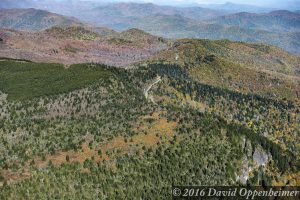 Blue Ridge Parkway Fall Colors Aerial