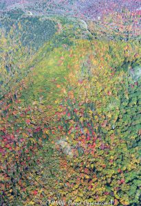 Blue Ridge Parkway autumn colors Fork River Bald aerial view 7236