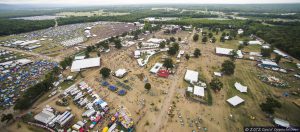 Bonnaroo Music Festival Aerial View