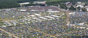 Bonnaroo Music Festival Aerial View