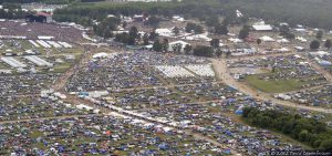 Bonnaroo Music Festival Aerial View