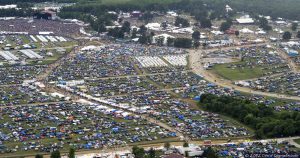 Bonnaroo Music Festival Aerial View