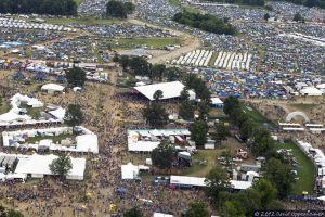 Bonnaroo Music Festival Aerial View