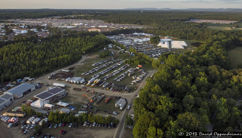 Bonnaroo Music Festival Aerial Photo
