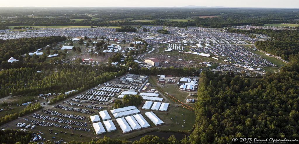 Bonnaroo Music Festival Aerial Photo