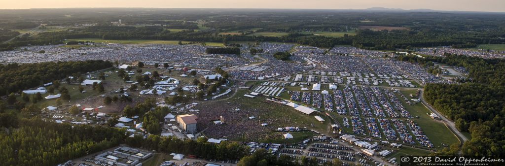 Bonnaroo Music Festival Aerial Photo