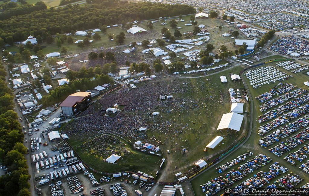 Bonnaroo Music Festival Aerial Photo