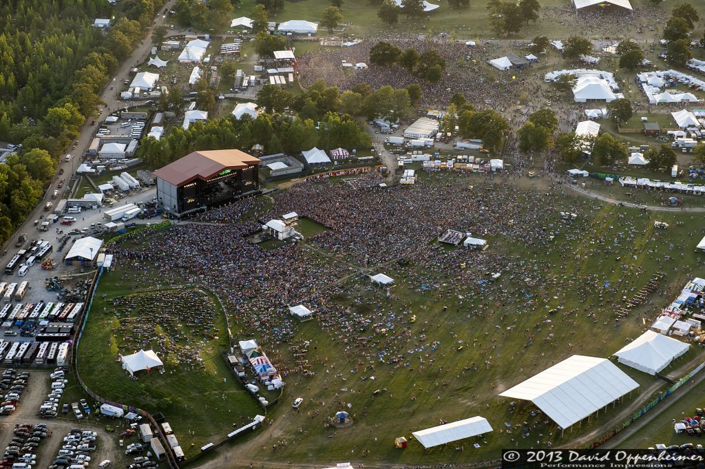 Bonnaroo Music Festival Aerial Photo