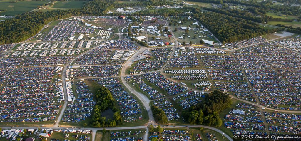 Bonnaroo Music Festival Aerial Photo