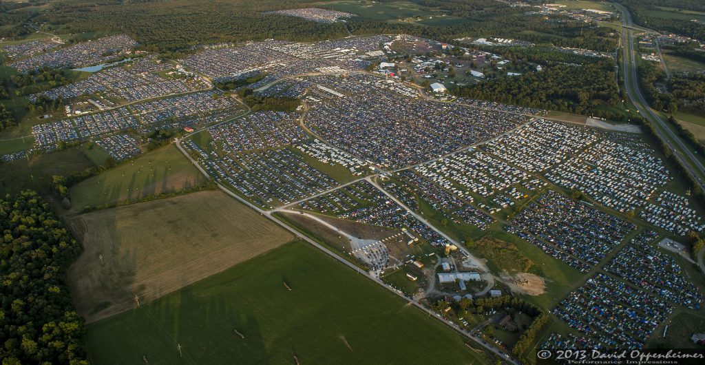 Bonnaroo Music Festival Aerial Photo