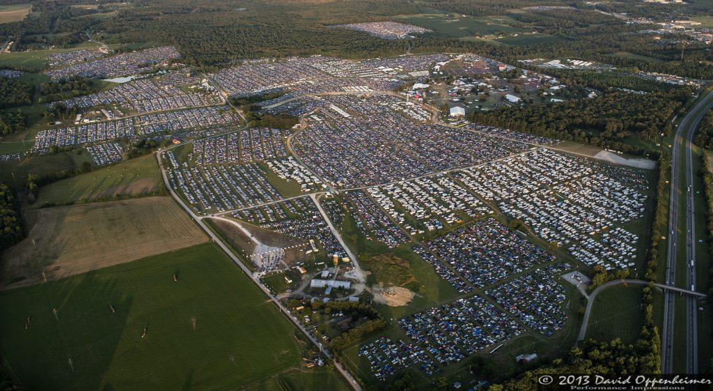 Bonnaroo Music Festival Aerial Photo