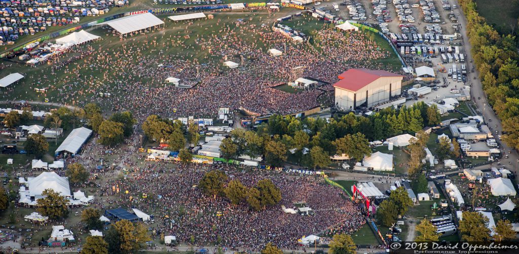 Bonnaroo Music Festival Aerial Photo