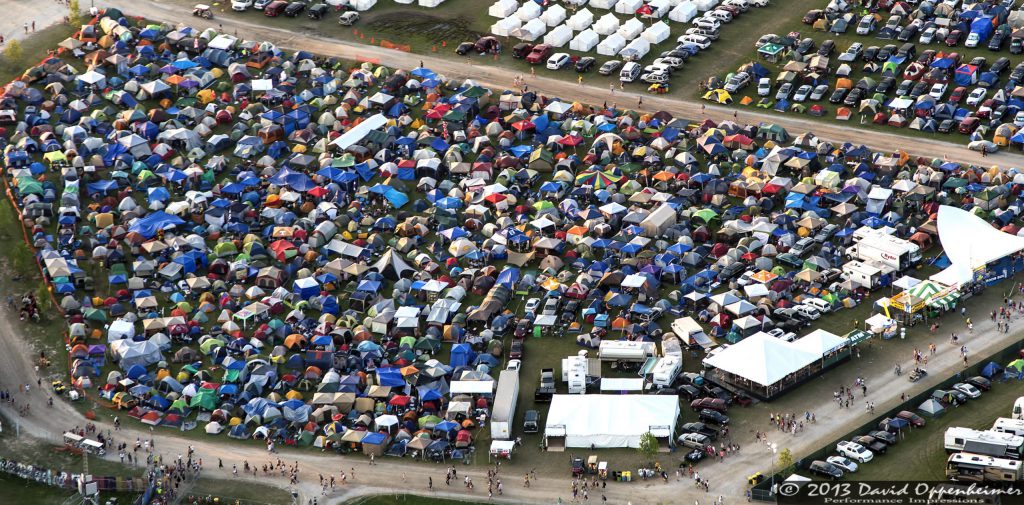 Bonnaroo Music Festival Aerial Photo
