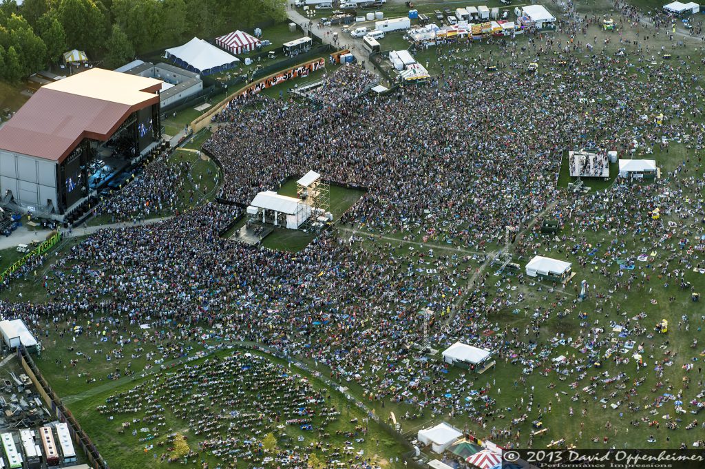 Bonnaroo Music Festival Aerial Photo