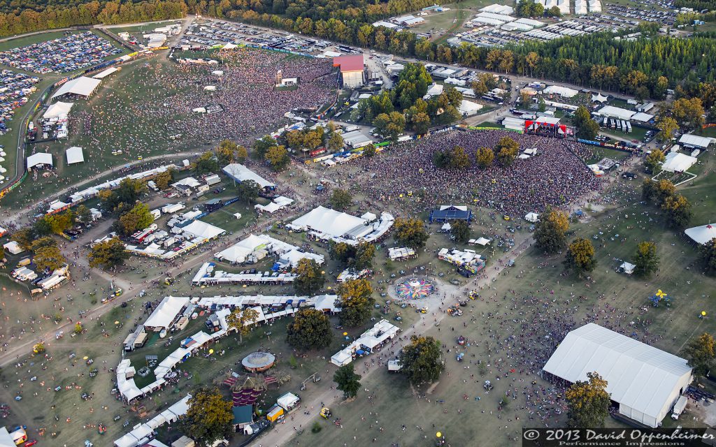 Bonnaroo Music Festival Aerial Photo