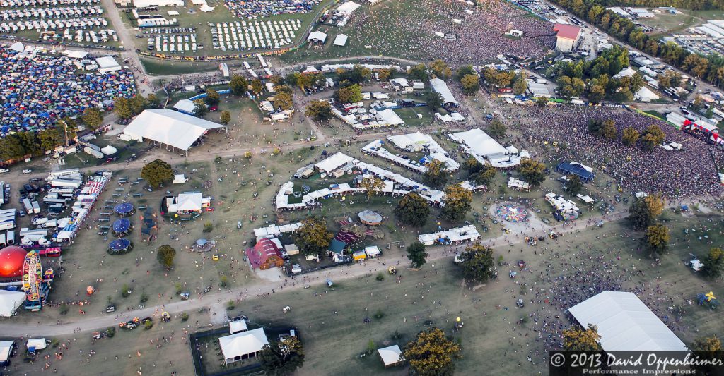 Bonnaroo Music Festival Aerial Photo