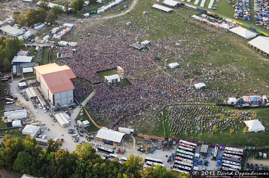 Bonnaroo Music Festival Aerial Photo