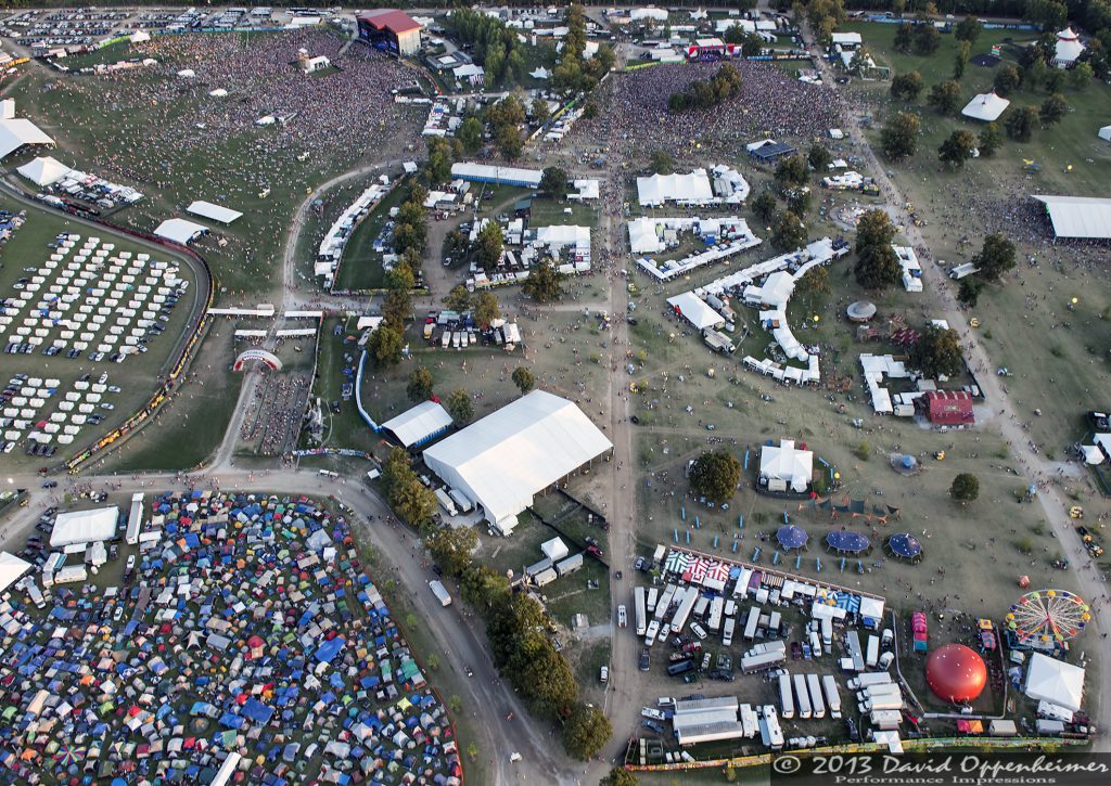 Bonnaroo Music Festival Aerial Photo