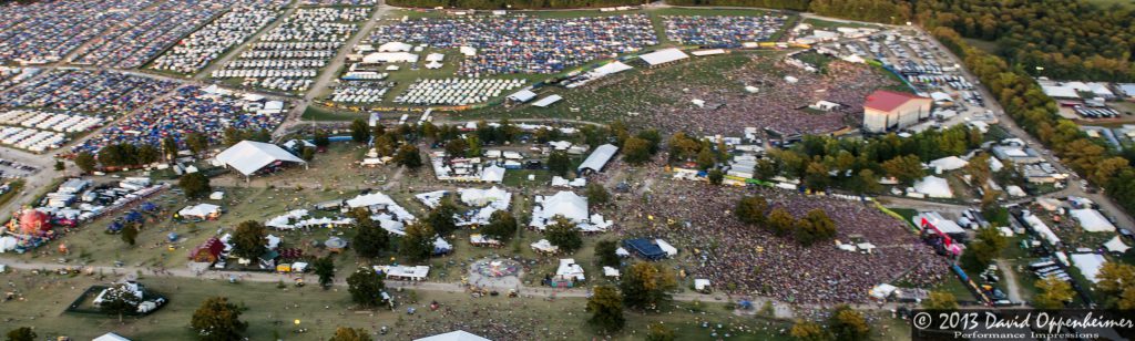 Bonnaroo Music Festival Aerial Photo