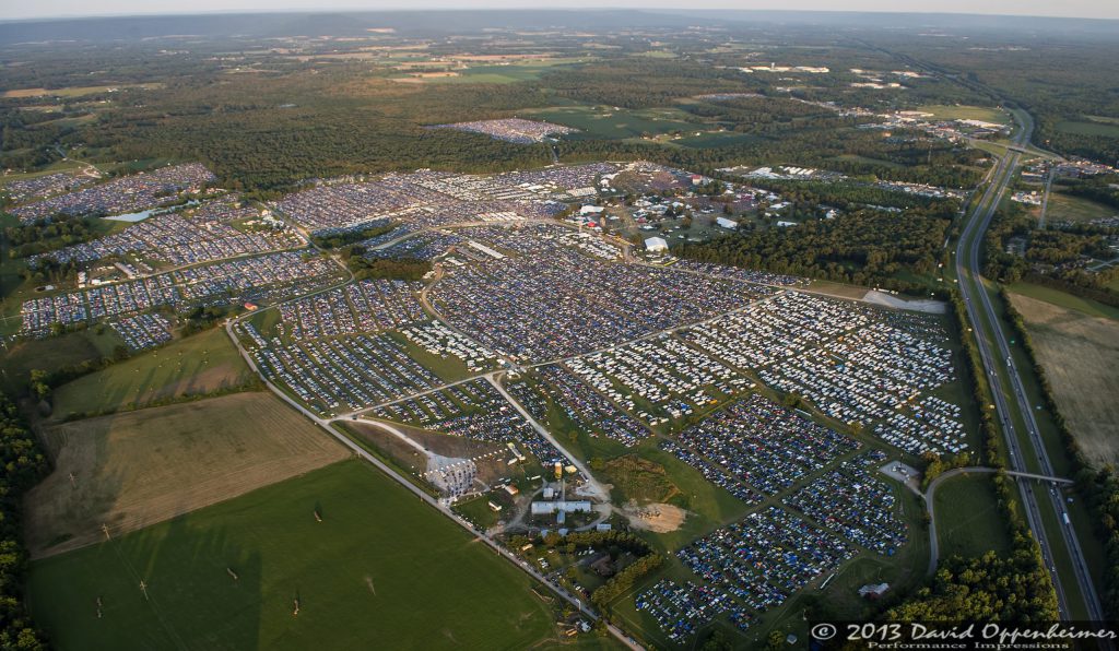 Bonnaroo Music Festival Aerial Photo