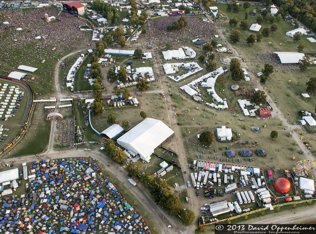 Bonnaroo Music Festival Aerial Photo
