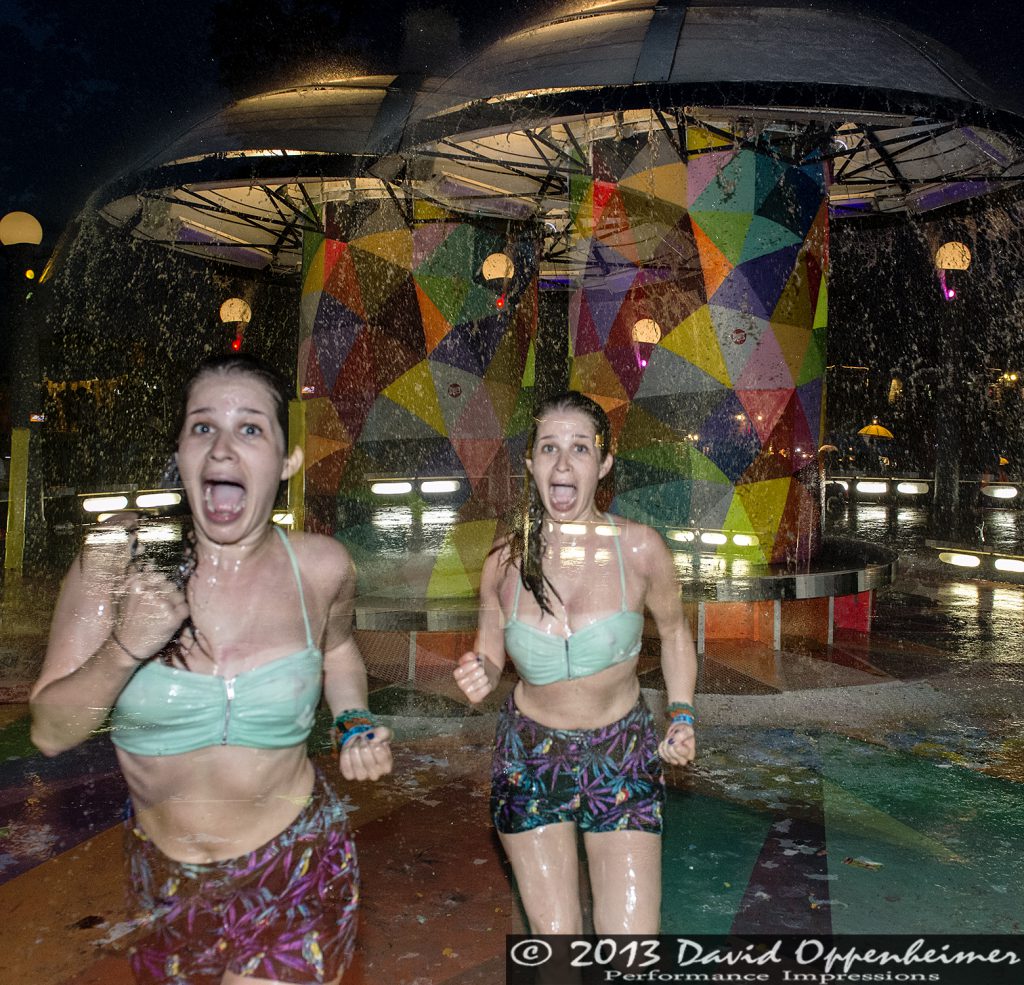 Bonnaroo Mushroom Fountain Girl