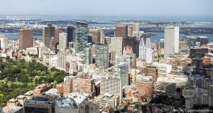 Boston Downtown Skyline Aerial