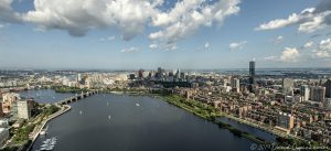 Charles River and Downtown Boston Aerial