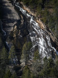 Bridal Veil Falls Waterfall in DuPont State Forest NC