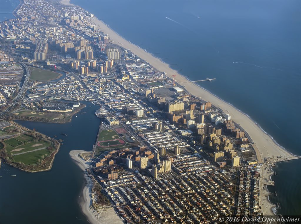 Seagate and Brighton Beach in Brooklyn Aerial Photo