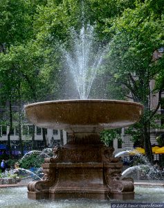 Bryant Park Water Fountain in New York City