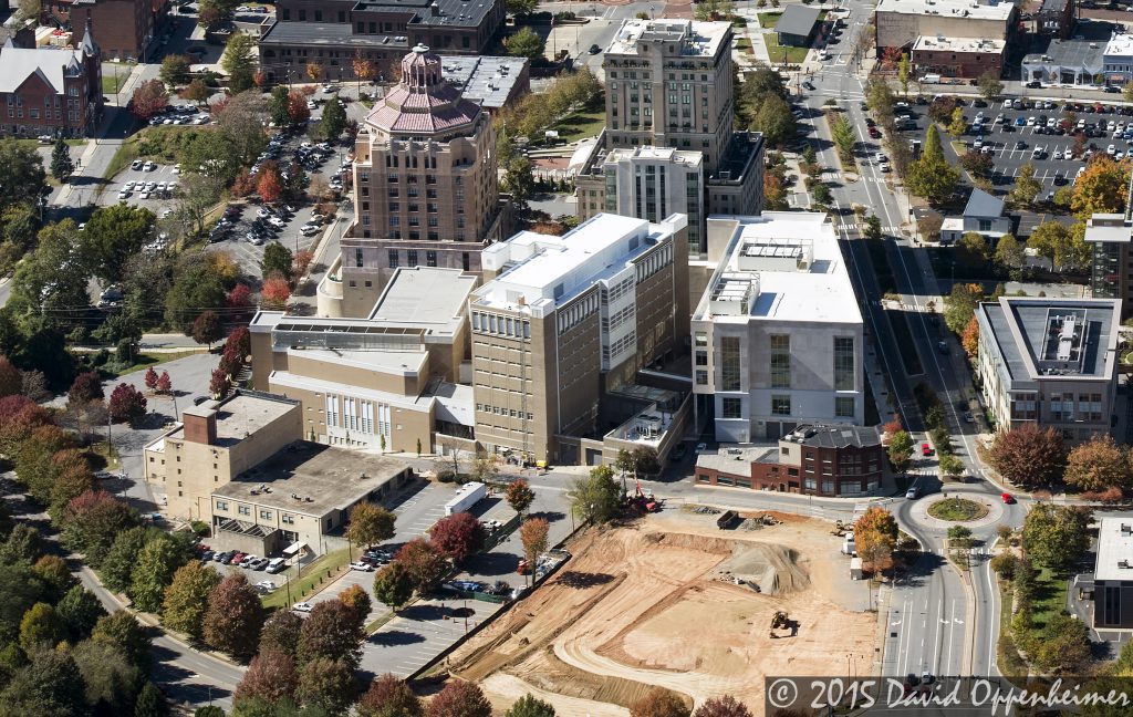 Buncombe County Judicial Complex Aerial Photo in Asheville