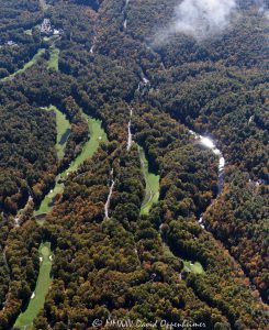 Burlingame Country Club golf course Sapphire NC aerial view 8431