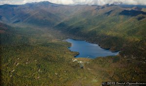 Burnett Reservoir and the Asheville Watershed in the Blue Ridge Mountains