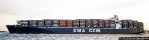 CMA CGM S.A.Container Ship in Charleston Harbor