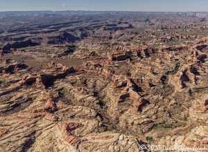 Shot Canyon in the Maze District of Canyonlands National Park Aerial