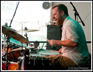 Carey Harmon with Railroad Earth at Bonnaroo 2011